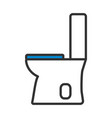 toilet bowl icon vector image