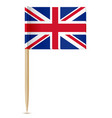 united kingdom flag toothpick vector image vector image