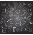 hand draw business icon vector image vector image