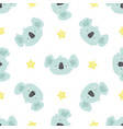 cute seamless pattern with koalas for prints vector image vector image