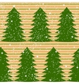 seamless pattern with fir trees and stripes vector image vector image