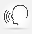 voice control icon vector image vector image