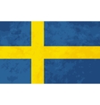 true proportions sweden flag with texture vector image vector image