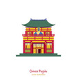 chinese traditional pagoda vector image