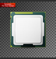 processor computer hardware vector image