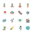 space icons set vector image