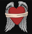 bound heart vector image vector image