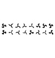 propeller icon set vector image
