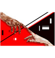 picture suprematism hands cubism vector image vector image