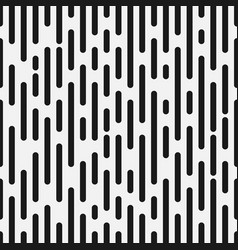 Rounded lines seamless pattern black and white Vector Image