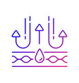 membrane textile quality gradient linear icon vector image vector image