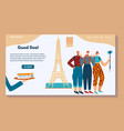 good deal business web banner character man vector image