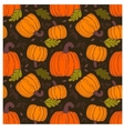 pumpkin seamless pattern vector image