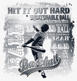 uncatchable ball vector image vector image