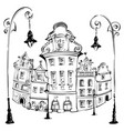 old market square in poznan poland vector image