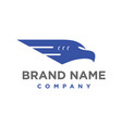 aircraft head logo vector image vector image