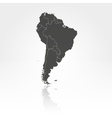 south america map background vector image