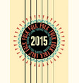 folk festival poster guitar rosette and strings vector image vector image