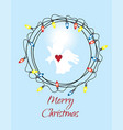 angel wreath vector image vector image