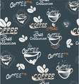 hand drawing coffee seamless vector image vector image