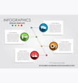 infographic template can be used for workflow vector image