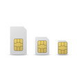 mobile sim card vector image vector image