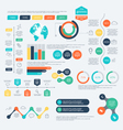 set of timeline infographic design templates vector image