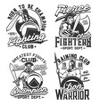 tshirt prints with gladiator warriors swords vector image