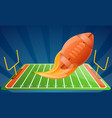 american football modern equipment concept banner vector image