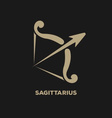 sagittarius horoscope icon vector image