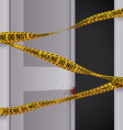 yellow tape design vector image