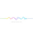 abstract flowing wavy lines colorful dynamic wave vector image vector image