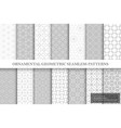 collection repeatable geometric ornamental vector image