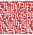 seamless pattern with ornate gothic letters vector image