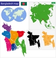 bangladesh map vector image