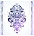 bohemian indian mandala towel print vintage henna vector image