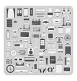 flat icons living room set vector image vector image