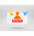 pop up window with red button blue plane profile vector image