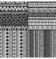 seamless ethnic pattern set vector image