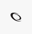 oval curved on white background creative icon vector image