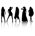 fashion silhouettes vector image