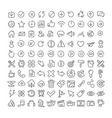 100 icons set vector image