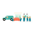 set a moving service vector image