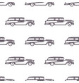 surfing old style car pattern design summer vector image vector image