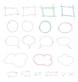 hand drawn colorful design elements collection vector image