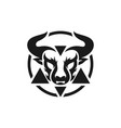 cow head vector image vector image
