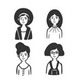 set different types women vector image vector image