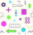 trendy abstract cool retrowave seamless pattern vector image