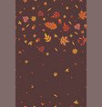 autumn seamless pattern with leaves graphics vector image
