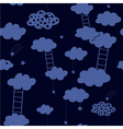 ladders on the seventh sky vector image vector image